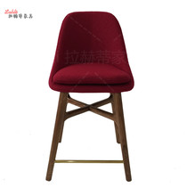 Lahti Nordic designer bar chair bar stool high chair simple light luxury club Hotel Villa sales office bar chair