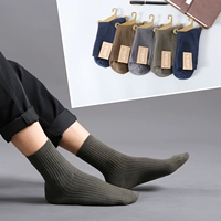 Двойные носки хлопчатобумажных носков поглощают пот и смешивание цветов