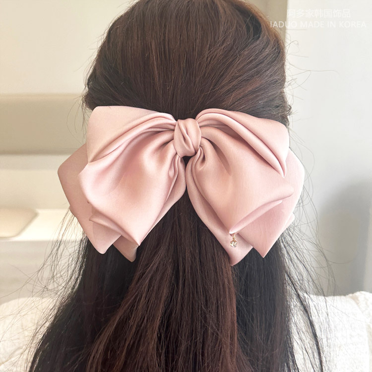 Iaduo Korean Style Silky Satin Bow Hair Clip Spring Clip Hair Accessory Foldable Tail Top Clip Kbj5895 Iaduo Korean Style Silky Satin Bow Hair Clip Spring Clip Hair Accessory Foldable Tail Top Clip Kbj5895