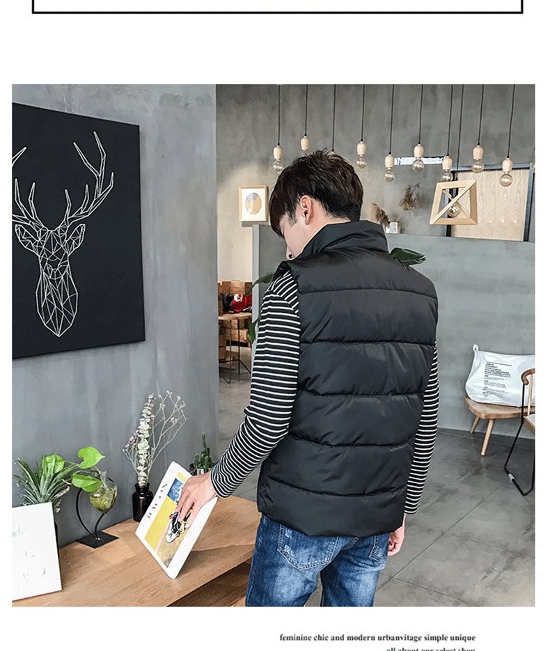 Vest nam mùa thu đông xuống vest vest vest đệm nam giản dị áo khoác Hàn Quốc phiên bản Hàn Quốc đẹp trai áo ba lô nam