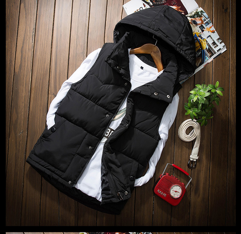 Áo vest nam mùa thu đông mới phiên bản Hàn Quốc của cặp đôi thanh niên tự trồng vest không tay vest dày áo vest đẹp trai áo ghi lê nam