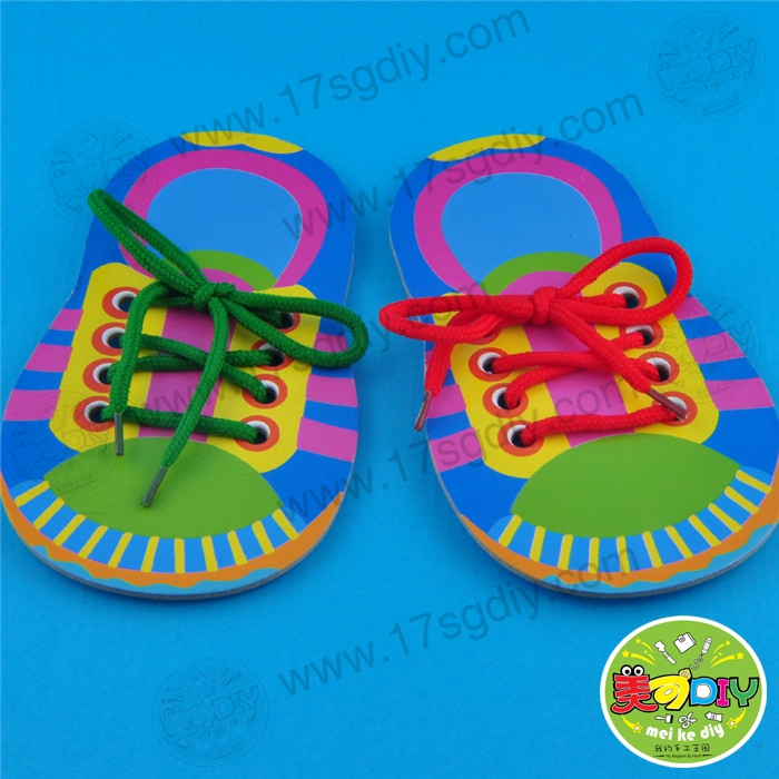 Giày vẽ tay, dây buộc, dây buộc, mẫu giáo, hướng dẫn sử dụng, DIY, giáo dục khô khan, giác ngộ, dạy dỗ cha mẹ và con cái, làm đẹp đồ chơi steam