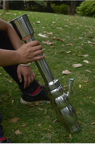 Портативный кальян из провинции Юньнань, большой мундштук из нержавеющей стали