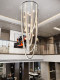 2026 New Model Duplex Villa High-End Atmospheric Crystal Chandelier for Living Room with High Ceilings and Long Staircase Crystal Chandelier