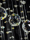 Jingmeng Led Double Staircase Chandelier Long Chandelier Crystal Lamp Stylish Hotel Project Lamp Villa Lobby Pendant Light