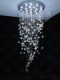 Loft Duplex Open-Air Lobby Chandelier Villa Living Room Crystal Flower Chandelier Duplex Building New Staircase Long Chandelier