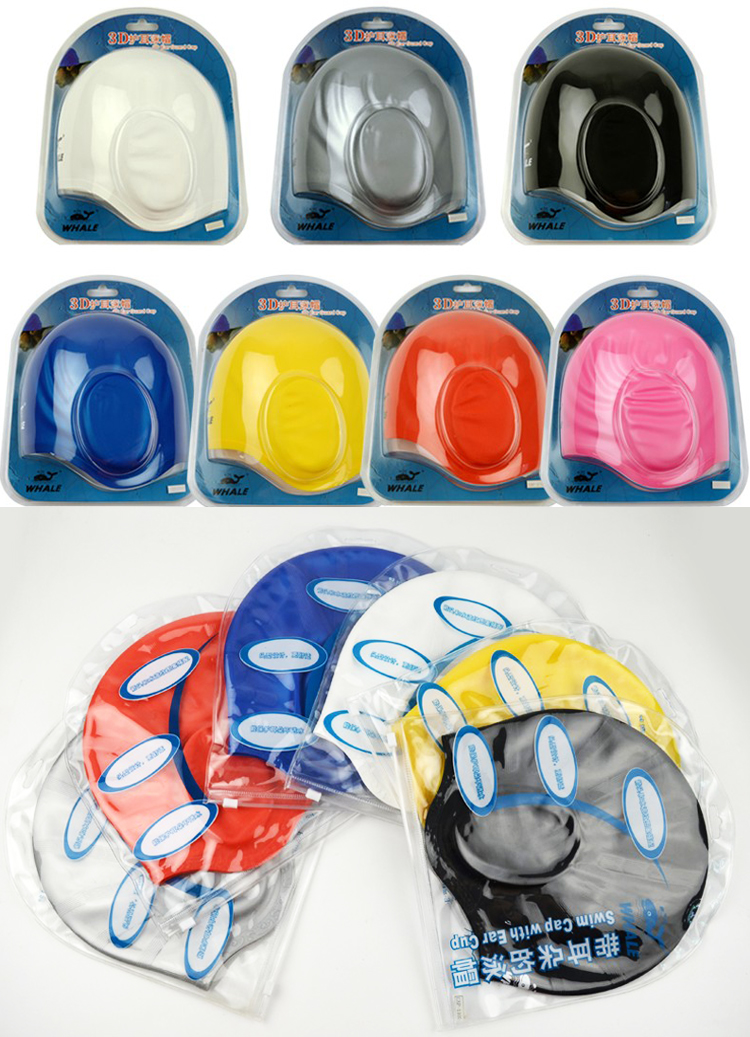 Mũ cá voi nam Nữ tóc dài không thấm nước bảo vệ tai silicone Mũ bơi lớn để ngăn tai vào mũ nước 	mũ bơi nào tốt nhất	