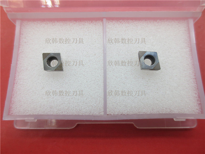 Hot sale double head CBN boron nitride knife CCGW060204 inner hole small boring CBN superhard blade 2 edges