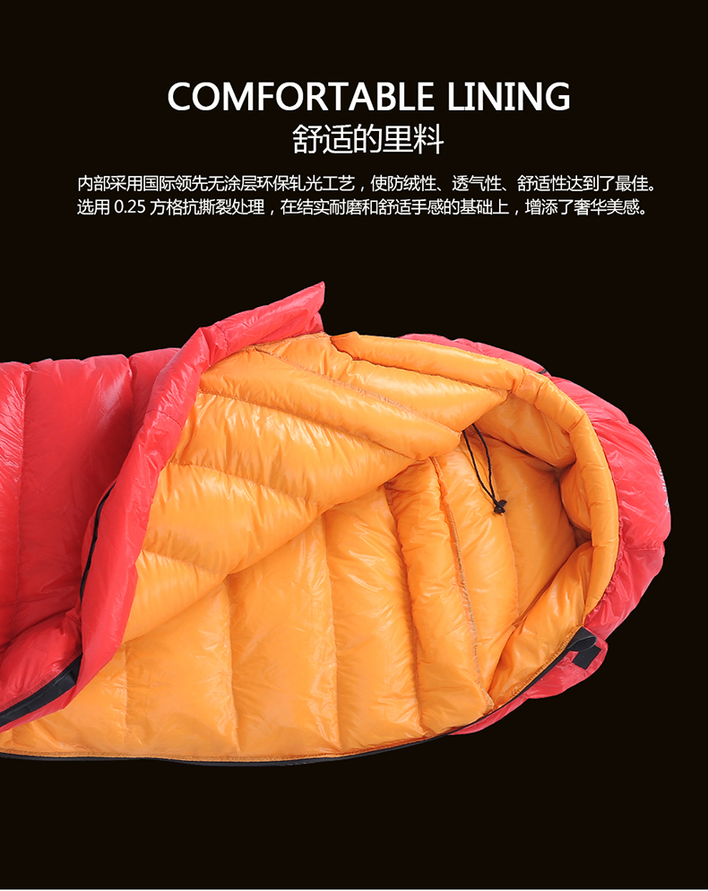 BLACKCRAG / Black Rock Authentic Light Fog QWD Outdoor Ultra Light Down Túi ngủ 90% Vịt trắng xuống - Túi ngủ túi ngủ cắm trại