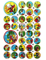 Nostalgic toy classic painting pictures cracks 7080 childhood card game ejaculation hero Xianshan Mountain sword