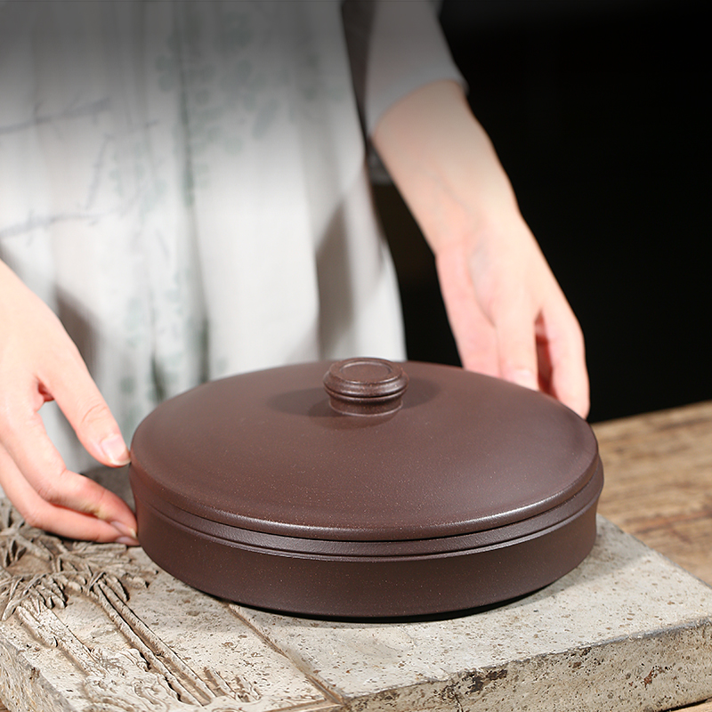 One Pie Dress Boutique Purple Clay Purple Sand Tea Leaf Jar Ceramic Tea Vat Pu-erh Tea Cake White Tea Home