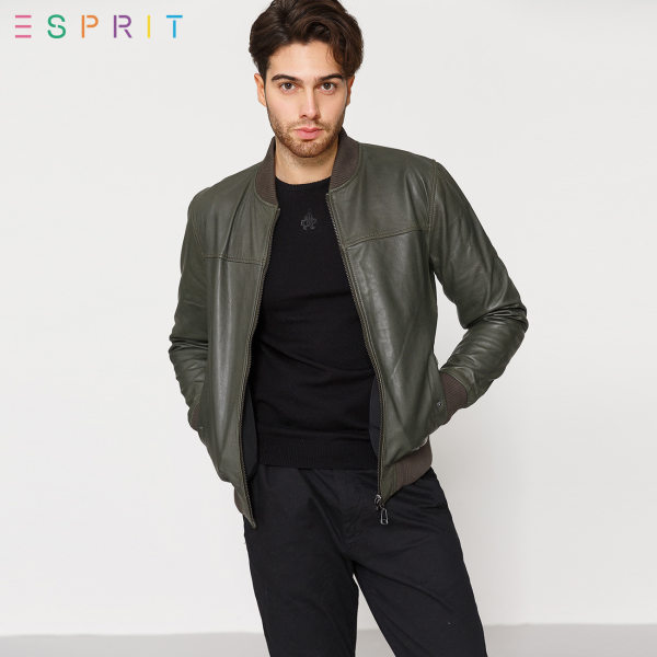 双11预告 ESPRIT 埃斯普利特 17年冬季新款 山羊皮 男式双面可穿皮夹克¥799包邮(双重优惠)2色可选 双11预告 ESPRIT 埃斯普利特 17年冬季新款 山羊皮 男式双面可穿皮夹克¥799包邮(双重优惠)2色可选