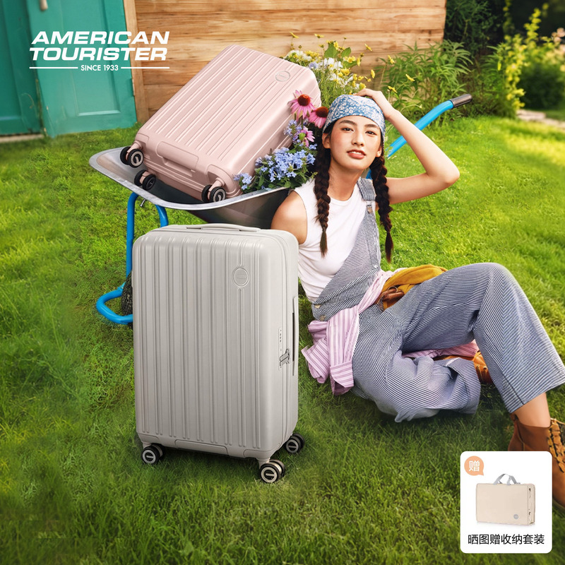 American Tourister 2026 New Model 20inch Carry-On Suitcase Large Capacity Expandable Luggage Case for Short Trips French Fries Case Pro American Tourister 2026 New Model 20inch Carry-On Suitcase Large Capacity Expandable Luggage Case for Short Trips French Fries Case Pro