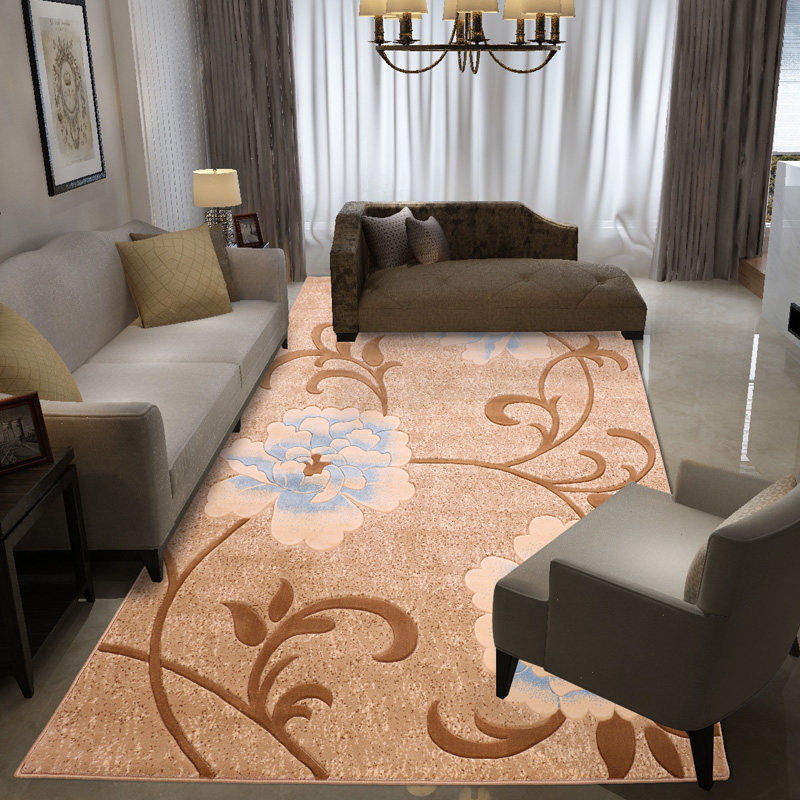 Eurostyle Handmade Wool Blend Thickened Cut Flowers Interior Rug room Bedroom Bedroom Bedroom Bedside Blanket Carpet Living Room