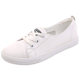 Genuine leather white shoes for women 2024 new spring flat soft-soled leather shoes versatile single shoes summer large size casual shoes sneakers