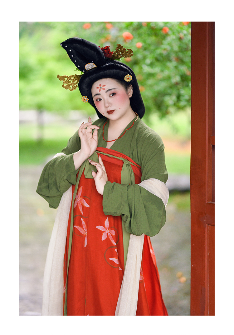 Китайцы одежда наборы 【佳期阁】【唐俑二号】唐代陶俑服饰复原系列齐胸衫裙春夏