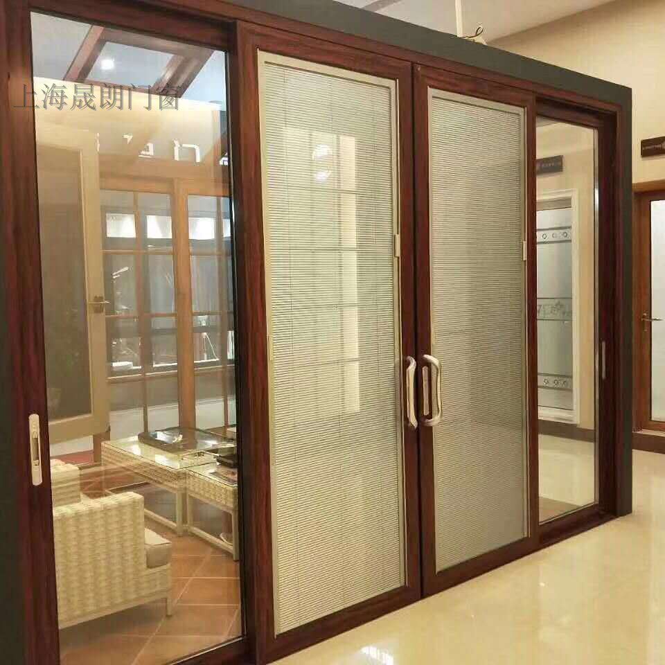 Shanghai Shenglang professional custom-made Jianmei broken bridge aluminum new steel track window sealing balcony window broken bridge aluminum sliding door