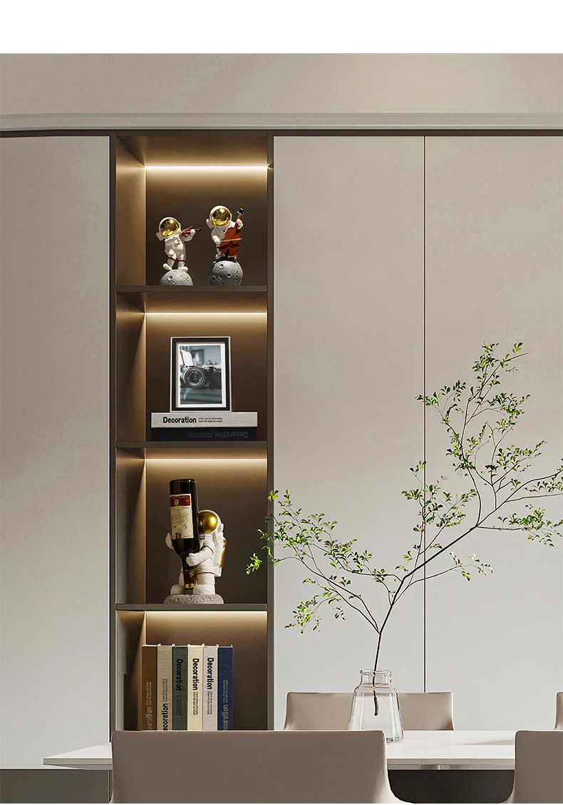 太空人创意酒柜摆件高档客厅电视柜玄关家居装饰品太空人轻奢摆设详情17