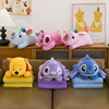 Cartoon plush toy pillow quilt dual-purpose three-in-one air conditioner quilt pillow car cushion pillow nap doll