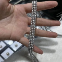 Japan Imported Seawater Akoya Pearl Real Multihemp Chain Baby Chain 18K Gold Adjustable Collarbone Chain