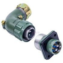 Haocuang round connector curved Aviation plug socket 4-core 7-core 10-core YD28 connector waterproof reverse installation