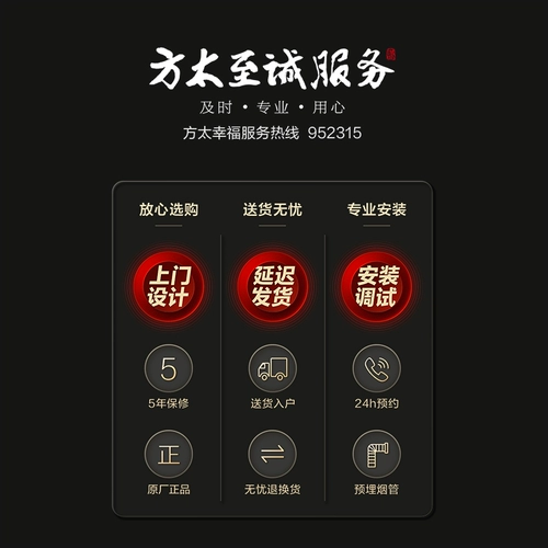 Fangtai Xinyue 02-F1-W Белая газовая плита с белыми газовыми плитами Set Set Office Flagship Store