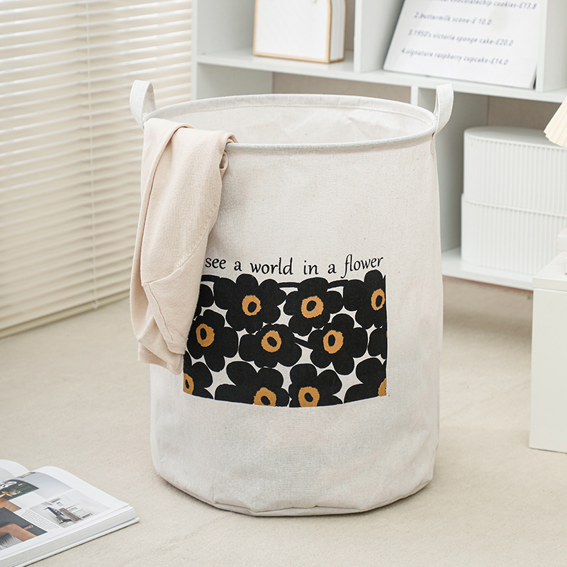 Dirty basket folds housewicked basket bathroom clothesBathroom basket washing basket toy doll receives bucket