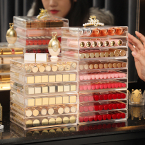 Lipstick containing box acrylic drawers anti-dust shelf to release lip glazed transparent split dressing case delicacy advanced finishing