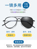 Korean Style Anti-Blue Light Glasses Frames for Men and Women, Trendy Myopia and Non-Prescription Glasses, Anti-Radiation, Internet Celebrity Computer and Mobile Phone Eye Protection, Photochromic Glasses