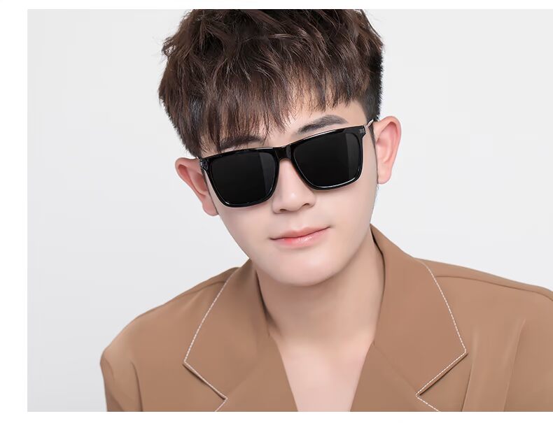 Kính râm mới nam cực đen phân cực retro kính râm đen cực nam kính mát