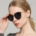Kính râm nữ Polarized 2018 New Tide Round Face UV Protection Thời trang Kính râm Long Face Hàn Quốc kính râm nam Kính râm
