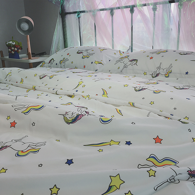 [Cửa hàng Toyama] Bộ đồ bốn mảnh cotton kỳ lân nguyên bản! - Bộ đồ giường bốn mảnh mua chăn ga gối đệm