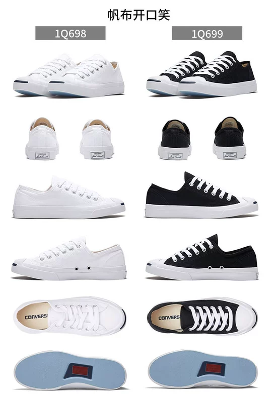 CONVERSE Converse nụ cười cởi mở giày nam mùa xuân và giày da mùa hè Giày nữ đôi giày giản dị 101503 giày thể thao nữ 2021