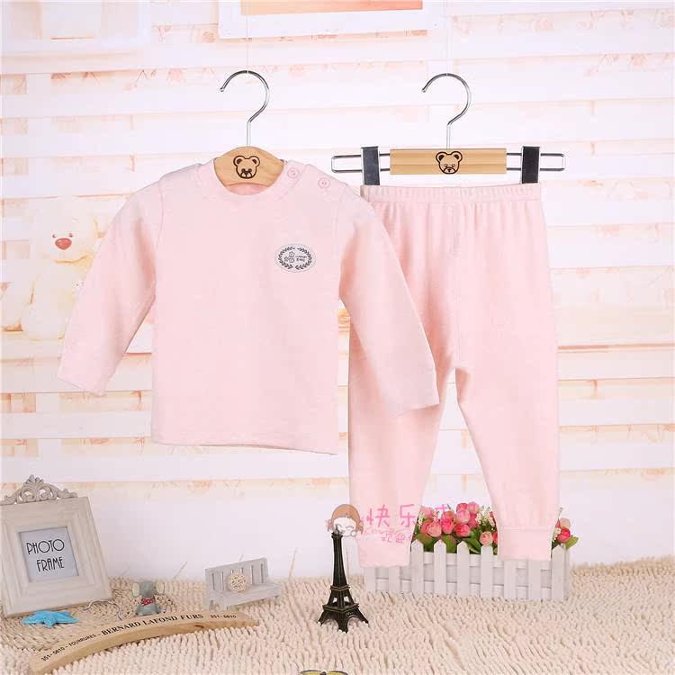 Wright gấu trẻ em đồ lót bé trai và bé gái mùa thu đồ ngủ trẻ sơ sinh áo len cotton cho bé dịch vụ nhà mùa thu đồ bộ trẻ em
