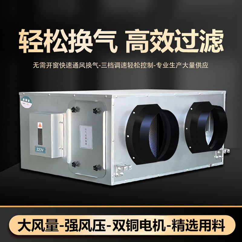 Two-way flow fresh air ventilator commercial indoor central fresh air system ventilation system household air supply and exhaust All
