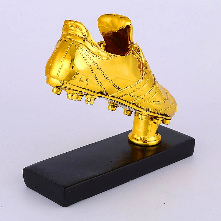 Giải bóng đá 2018 World Cup Golden Boots Trophy Shooter Award Bóng đá Giày vàng Giải thưởng Người hâm mộ Trang trí Mô hình - Bóng đá 	tất bóng đá nike chính hãng	