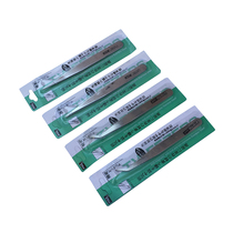 1 0 thick stainless steel tweezers 12 5CM length straight elbow blister packaging pliers clip