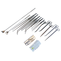 Stainless steel grass scissors straight bend scissors straw clip tweezers straight bend tweezers 27 38 48l CM