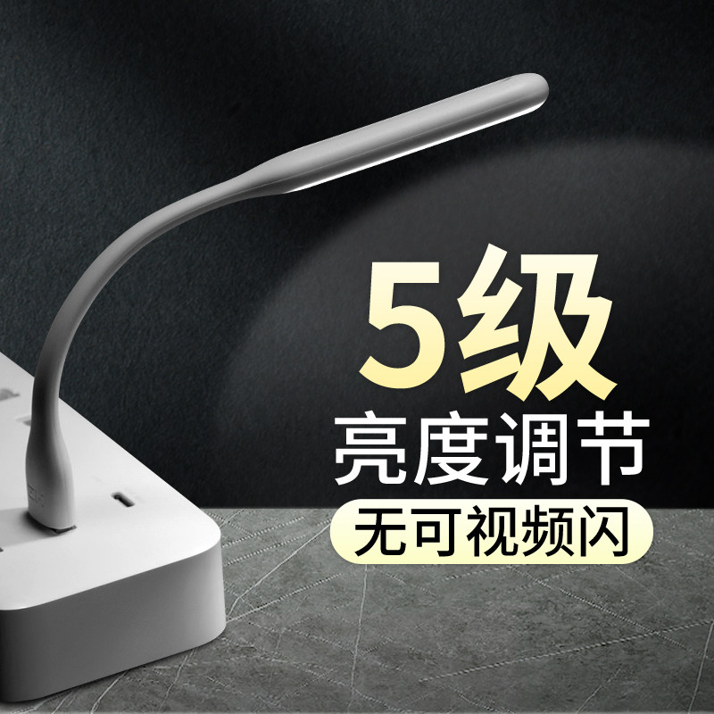 Purple Rice LED Carry-on Light Adjustable Brightness Enhancement Action Power Mobile Charging Keyboard Light Energy Saving USB Small Night Light