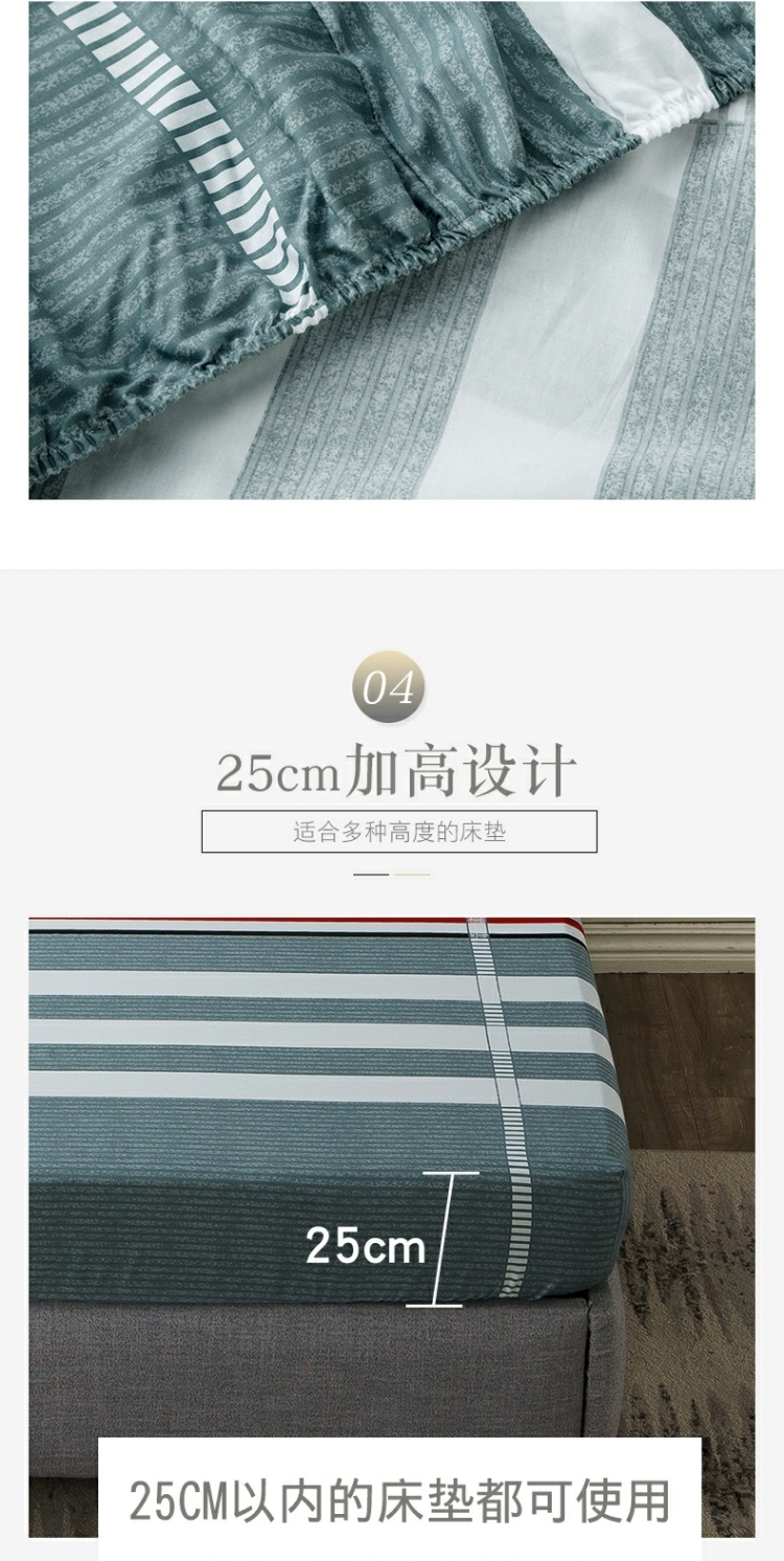 Bộ đồ giường bằng vải bông mới in giường cotton hoạt động sản phẩm nệm đơn giường đôi - Trang bị Covers ga trải giường chun đẹp	