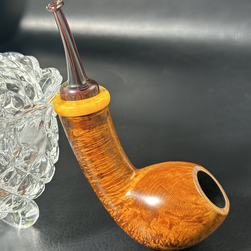 Left-Hand Pufferfish Briar Wood Handmade Pipe 3mm Pipe Stem Cumberland Eight-Flower Pipe Mouthpiece Left-Hand Pufferfish Briar Wood Handmade Pipe 3mm Pipe Stem Cumberland Eight-Flower Pipe Mouthpiece