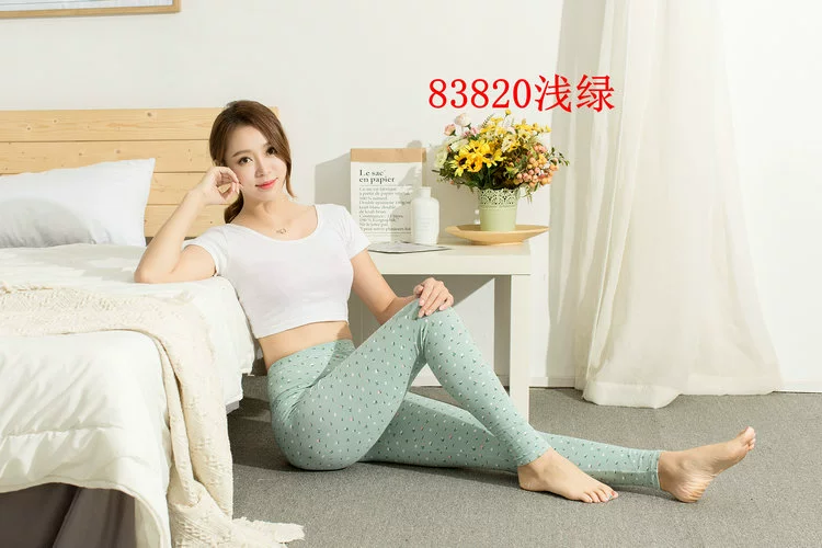 2 gói quần mùa thu nữ đơn mảnh cotton mỏng bó sát mùa xuân và quần ấm mùa thu quần legging nữ dễ thương