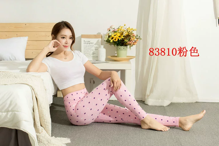 2 gói quần mùa thu nữ đơn mảnh cotton mỏng bó sát mùa xuân và quần ấm mùa thu quần legging nữ dễ thương