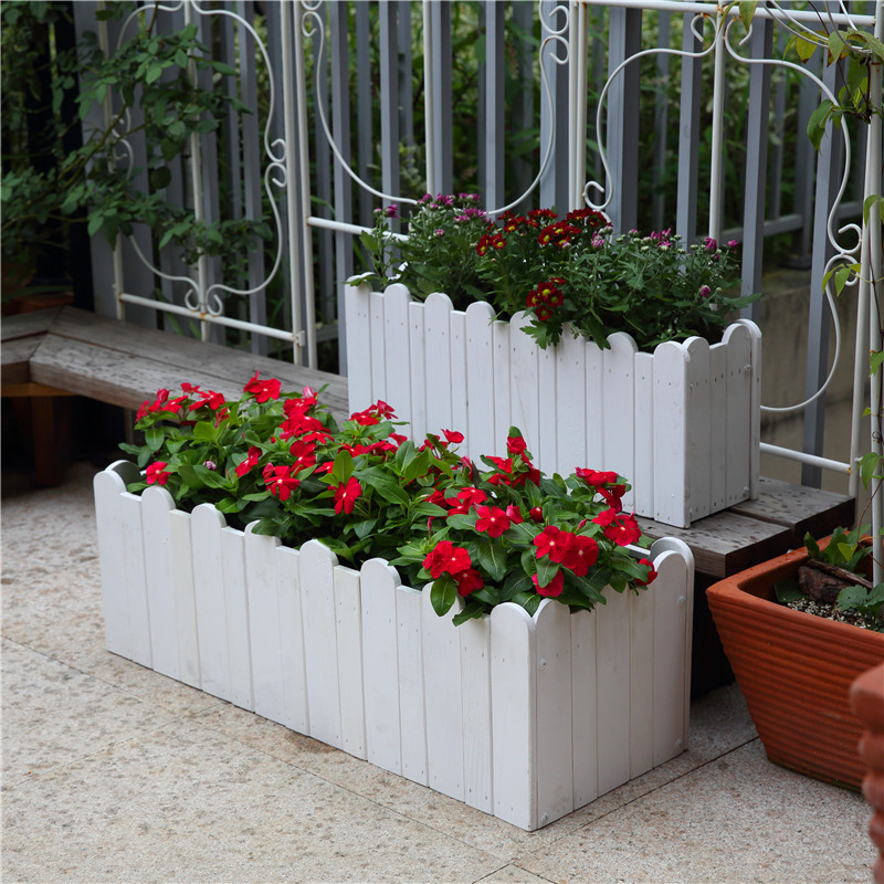 Art Big Red Wood Board Nordic Park Car Window Ground Grid Mixed Color Plan Flower Case more than three Meat Botany