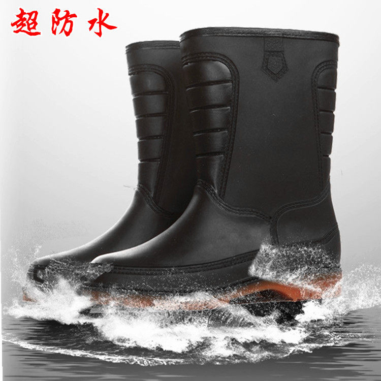 Chaussures - bottes caoutchouc homme pour hiver - semelle tendon - Ref 960512 Image 7