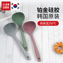 South Korea Imported Baby Silicone Gel Soup Spoon Cookware Baby Cottons Congee Spoon Food Grade High Temperature Resistant Platinum Silicone Gel