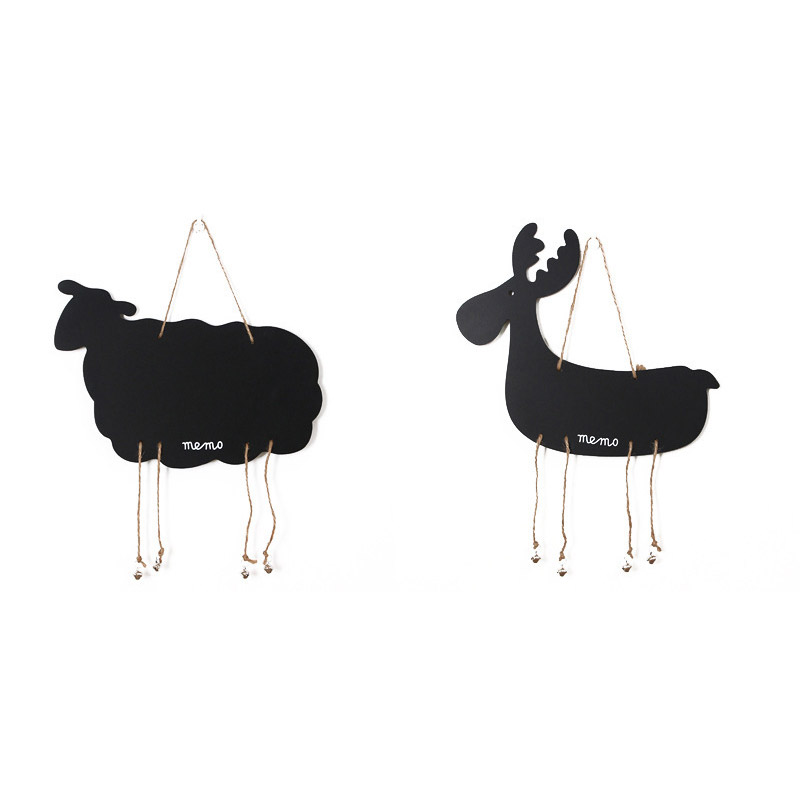 Animal Small Chalkboard Sheep Elk Deer Styling message board zakka Creative Home Online Red Room Placement Ins Small Things