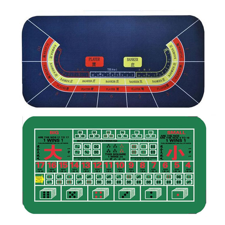 Texas Hold'em tablecloth set Chess room special rubber mat tablecloth Baccarat size table mat game cloth