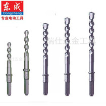 Dongcheng long hexagonal alloy drill bit 38 electric hammer drill bit 200 long hexagonal impact drill bit cement concrete wall drill