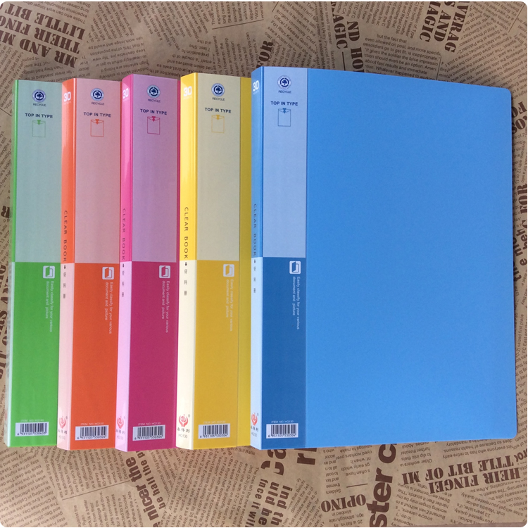 Multi-layer A4 transparent document flip clip loose leaf insert bag classification file music score multi-page Data Collection booklet